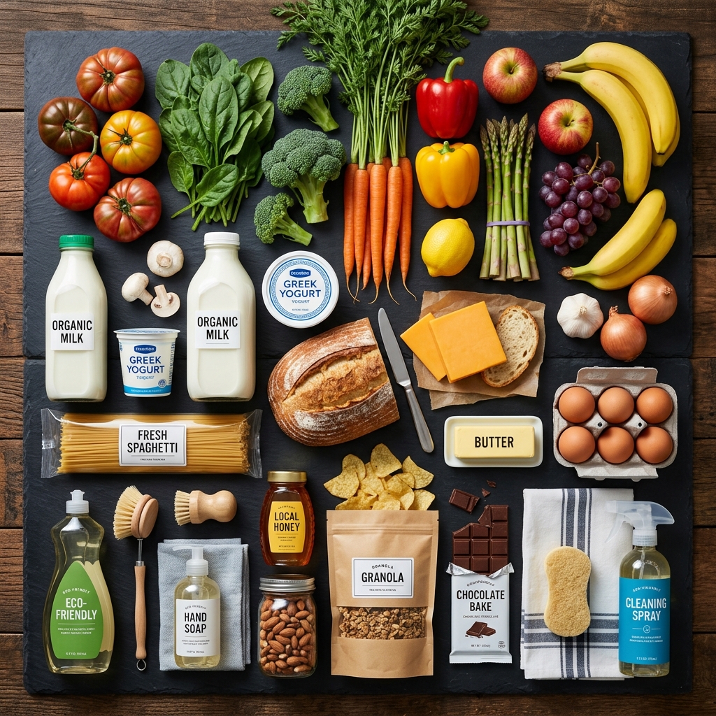 Fresh groceries and local store products